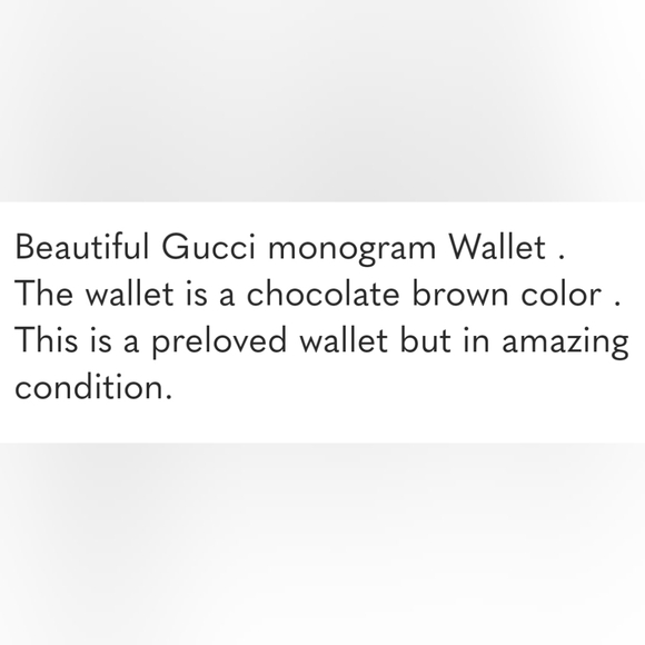 Gucci Monogram Wallet/ EUC/ GORGEOUS! - Picture 4 of 4